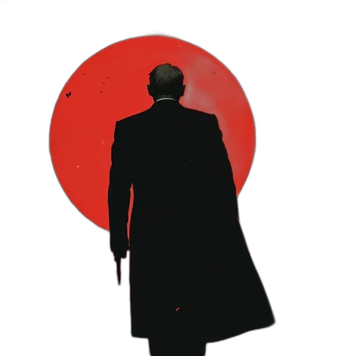 staff, jacket, umbrella, concept art, comic book art, pixel art, outer space, red transparent PNG cut-out