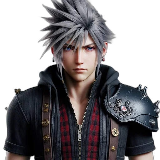 face, concept art, 3d render, fantasy art, photorealistic, dark, character, silver-gray transparent PNG cut-out