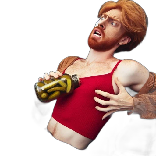 weapon, bottle, concept art, 3d render, pixel art, photorealistic, man, reddish-brown transparent PNG cut-out