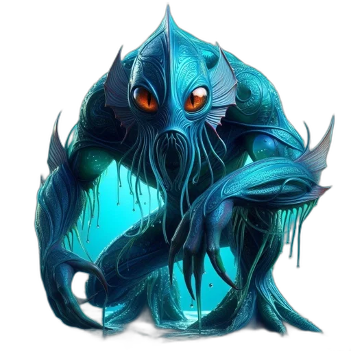 creature, dragon, animal, mask, concept art, fantasy art, pixel art, blue transparent PNG cut-out