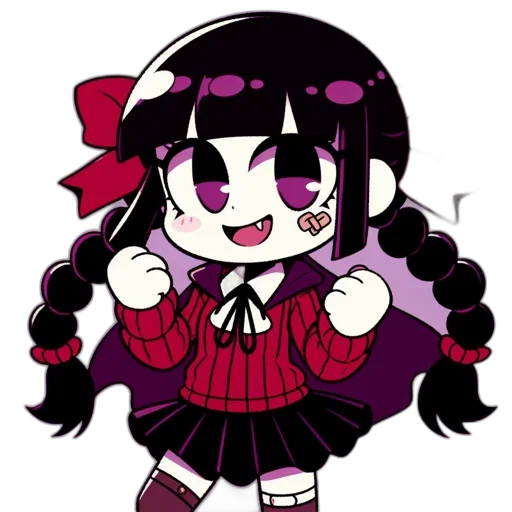 staff, creature, pixel art, anime, cartoon, concept art, red, dark transparent PNG cut-out