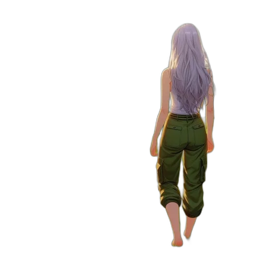 hair, creature, dress, jacket, 3d render, concept art, fantasy art, pixel art transparent PNG cut-out