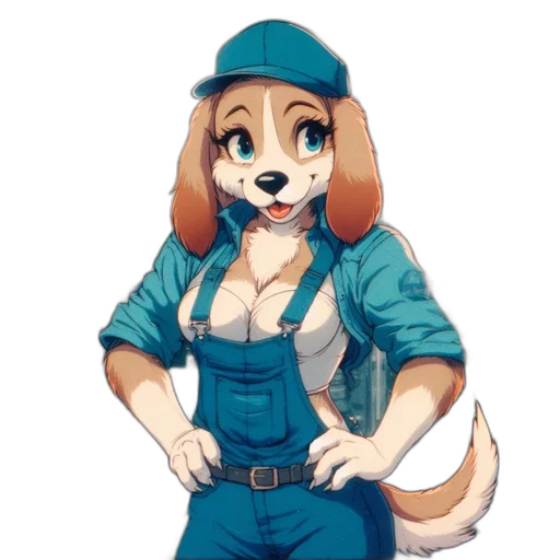 staff, hat, animal, jacket, pixel art, cartoon, concept art, anime transparent PNG cut-out