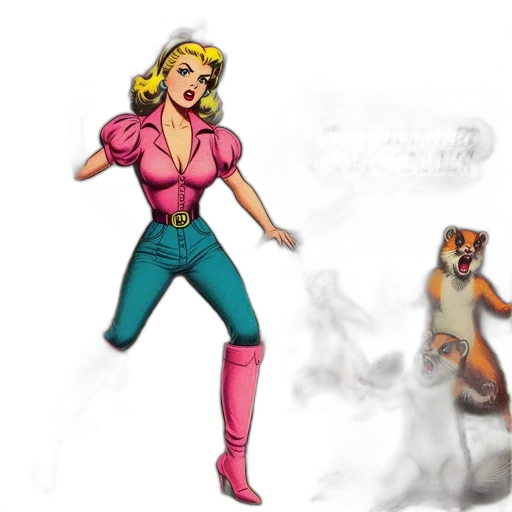 concept art, comic book art, fantasy art, pixel art, fire, outer space, vintage, comic transparent PNG cut-out