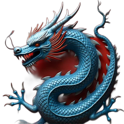 dragon, staff, creature, fantasy art transparent PNG cut-out