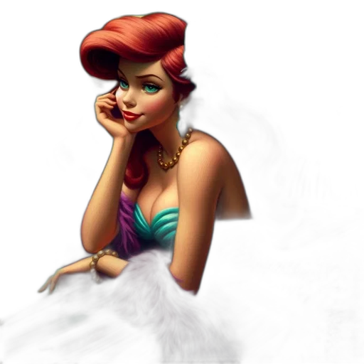 dress, jewelry, concept art, 3d render, photorealistic, cartoon, underwater, animated transparent PNG cut-out