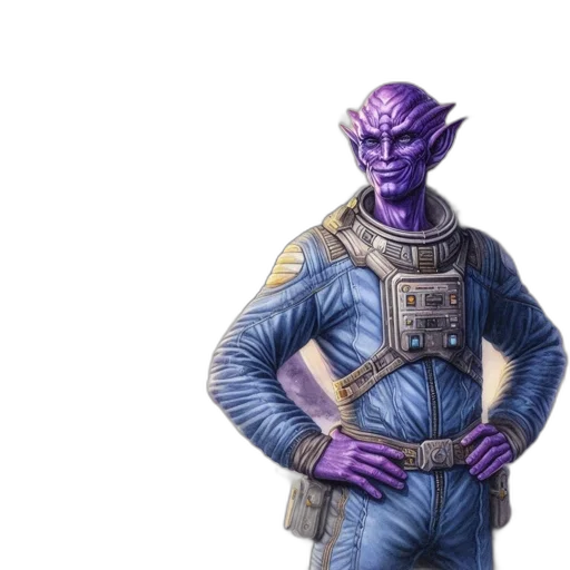 staff, concept art, fantasy art, pixel art, 3d render, outer space, alien, figure transparent PNG cut-out