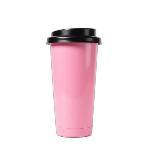 bottle, food, 3d render, vaporwave, photorealistic, pastel, pink, plastic transparent PNG cut-out