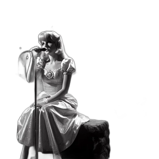 dress, photorealistic, concept art, 3d render, performer, period, attire, sings transparent PNG cut-out