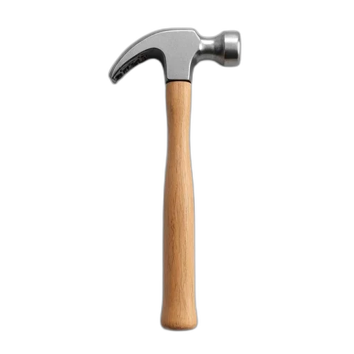 weapon, staff, sword, furniture, 3d render, silver, hammer, smooth transparent PNG cut-out