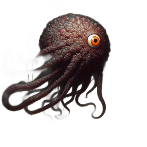 creature, animal, hair, staff, concept art, photorealistic, 3d render, pixel art transparent PNG cut-out