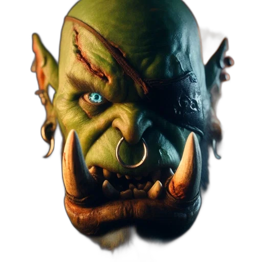 mask, face, staff, creature, concept art, 3d render, photorealistic, fantasy art transparent PNG cut-out
