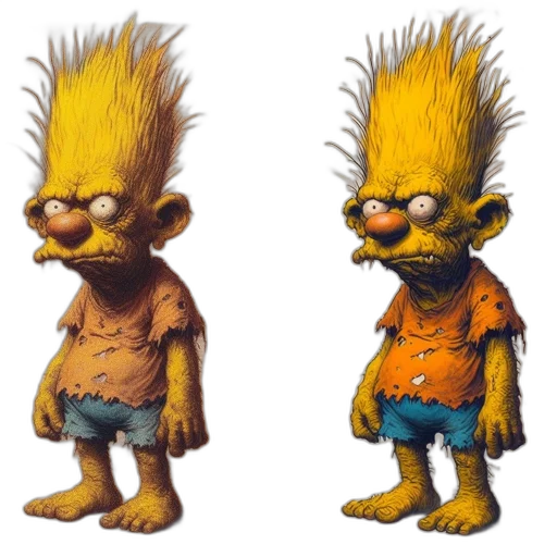 creature, concept art, 3d render, photorealistic, cartoon, two, illustrations, feature transparent PNG cut-out