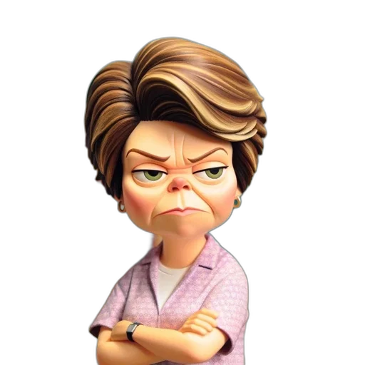 staff, face, 3d render, cartoon, photorealistic, concept art, animated, female transparent PNG cut-out