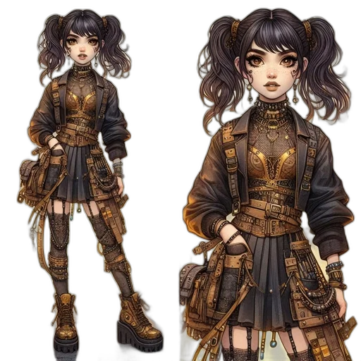concept art, fantasy art, anime, pixel art, dark, earth tones, monochrome, golden transparent PNG cut-out