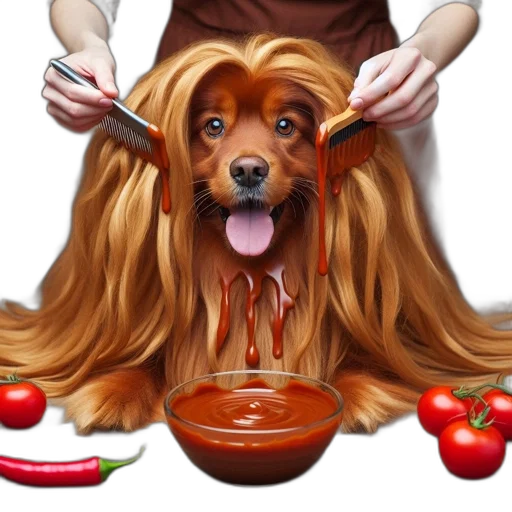 food, animal, staff, hair, photorealistic, oil painting, concept art, pixel art transparent PNG cut-out