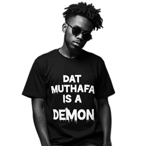 mens, shirt, slogan, reads transparent PNG cut-out
