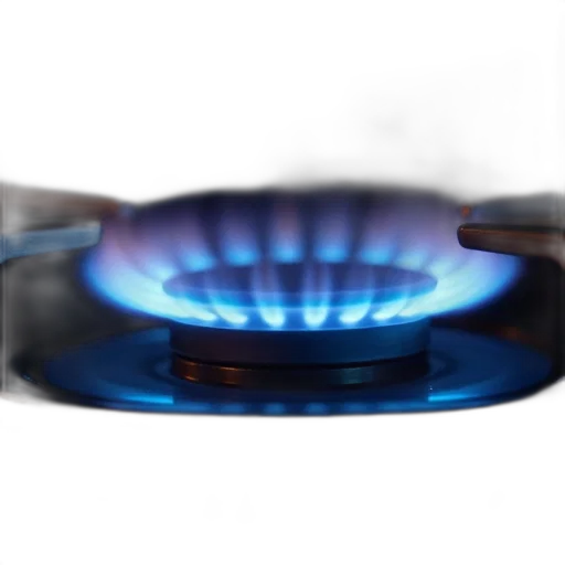 fire, bright, blue, flame, burning, gas, stove, burner transparent PNG cut-out