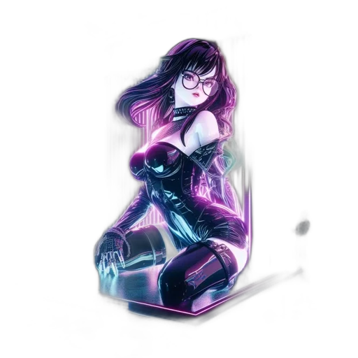 bottle, dress, cyberpunk, vaporwave, fantasy art, comic book art, neon lights, inside transparent PNG cut-out
