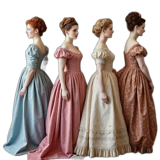 dress, crown, jewelry, photorealistic transparent PNG cut-out