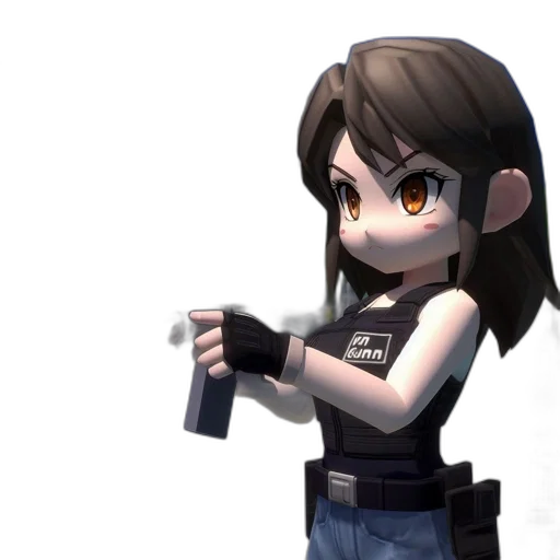 weapon, staff, concept art, 3d render, anime, cyberpunk, animated, woman transparent PNG cut-out