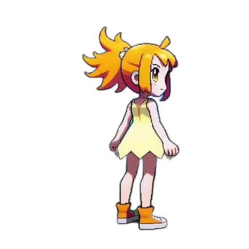 staff, dress, creature, hair, pixel art, concept art, anime, cartoon transparent PNG cut-out