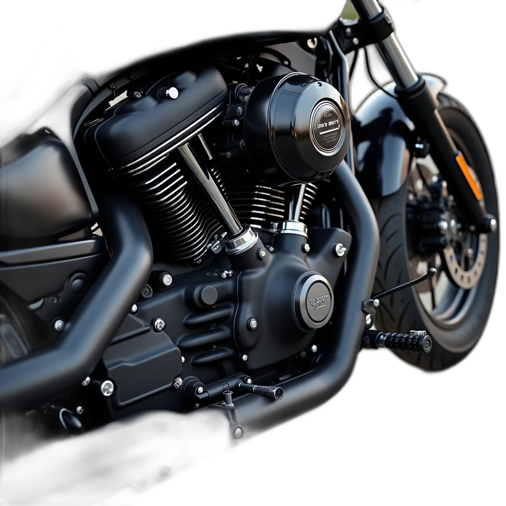 weapon, 3d render, photorealistic, concept art, close-up, view, motorcycle, engine transparent PNG cut-out