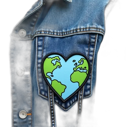 jacket, concept art, 3d render, photorealistic, vaporwave, green, blue, denim transparent PNG cut-out