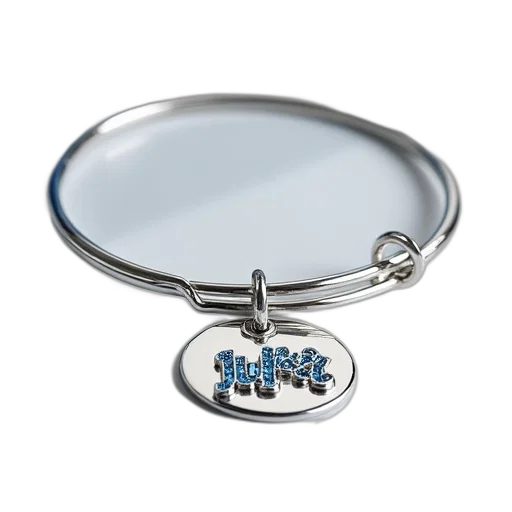 jewelry, crown, beautiful, bangle, bracelet, personalised, sterling, silver transparent PNG cut-out