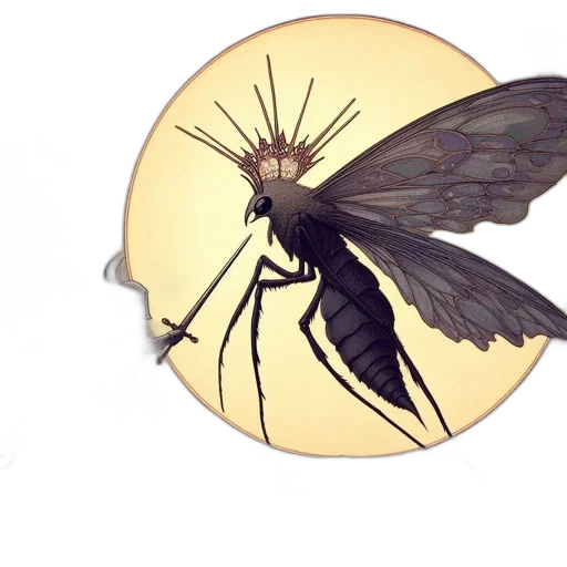umbrella, creature, animal, concept art, 3d render, fantasy art, watercolor, dark transparent PNG cut-out