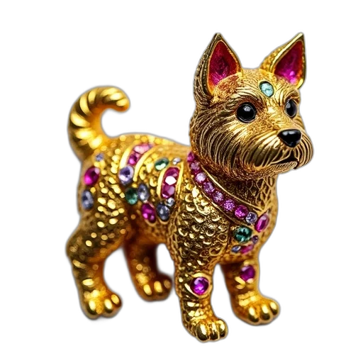 jewelry, animal, staff, 3d render transparent PNG cut-out