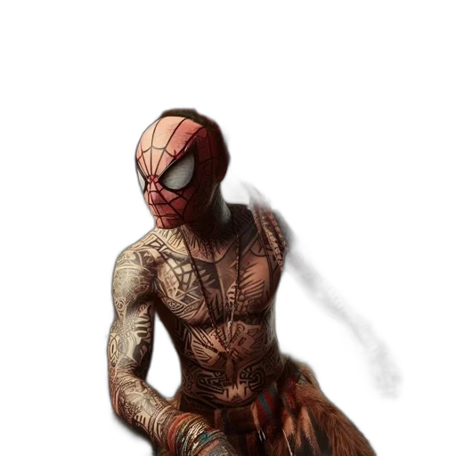creature, mask, robot, concept art, comic book art, 3d render, fantasy art, red transparent PNG cut-out