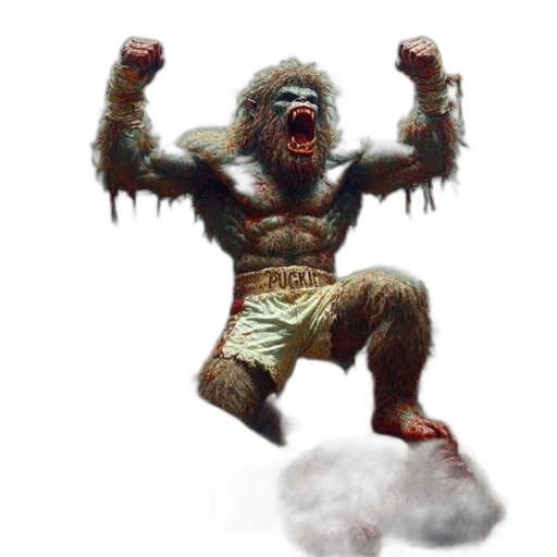 creature, animal, concept art, fantasy art, 3d render, photorealistic, large, muscular transparent PNG cut-out