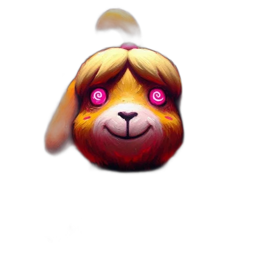 mask, staff, animal, creature, concept art, 3d render, pixel art, fantasy art transparent PNG cut-out