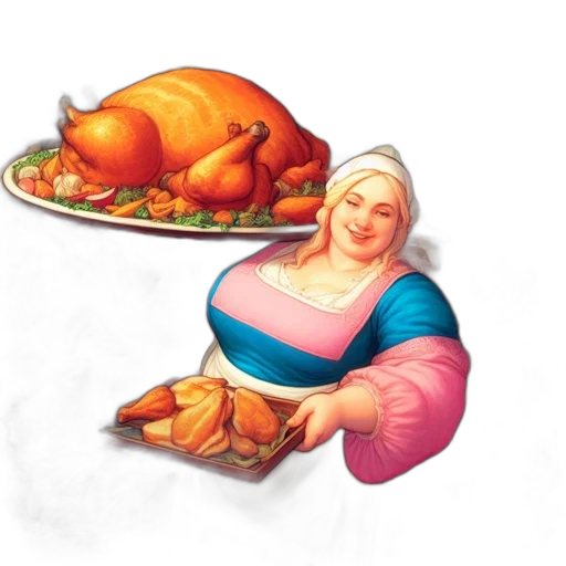 food, animal, photorealistic, concept art, 3d render, pixel art, inside, medieval transparent PNG cut-out