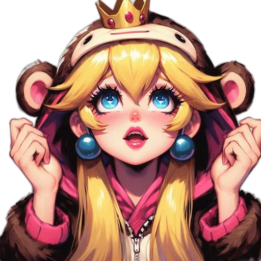 crown, face, staff, hat, anime, pixel art, concept art, fantasy art transparent PNG cut-out