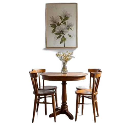 furniture, 3d render, photorealistic, earth tones transparent PNG cut-out