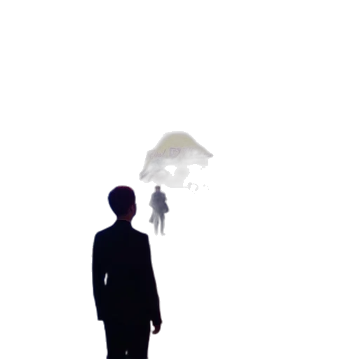 umbrella, robot, staff, creature transparent PNG cut-out