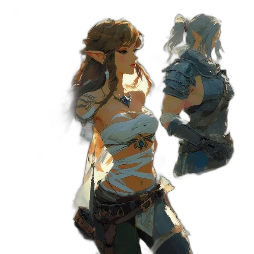 sword, weapon, concept art, fantasy art, pixel art, watercolor, fire, fog transparent PNG cut-out