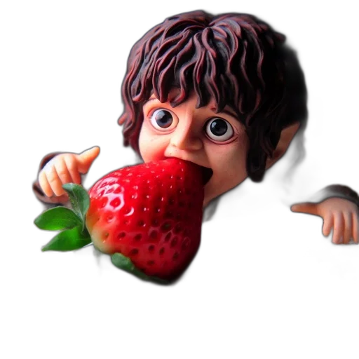food, creature, face, 3d render, photorealistic, concept art, fantasy art, figurine transparent PNG cut-out