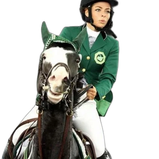staff, rider, green, jacket transparent PNG cut-out