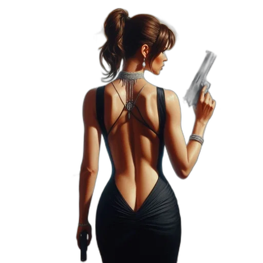 dress, weapon, staff, jewelry, concept art, photorealistic, oil painting, pixel art transparent PNG cut-out