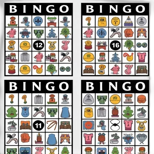 set, four, identical, bingo, cards, grid, numbers, letters transparent PNG cut-out
