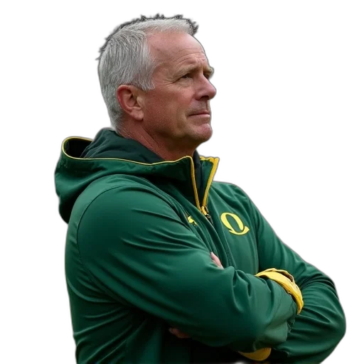 jacket, staff, oregon, head, coach, mark, kelly, sidelines transparent PNG cut-out