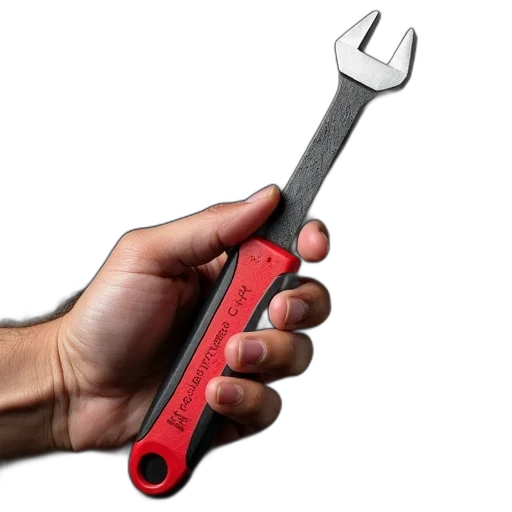 staff, weapon, sword, 3d render, hand, holding, black, red transparent PNG cut-out