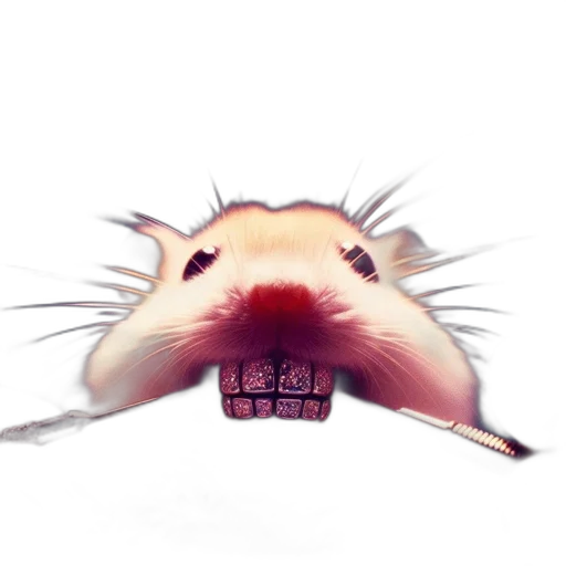 creature, animal, hair, hat, concept art, 3d render, watercolor, photorealistic transparent PNG cut-out