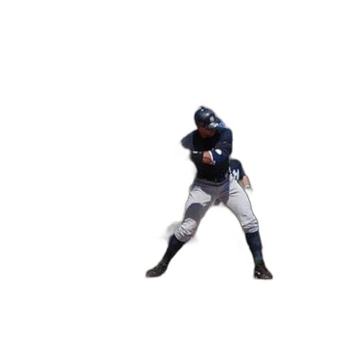creature, animal, 3d render, baseball, player, bat, catcher, behind transparent PNG cut-out