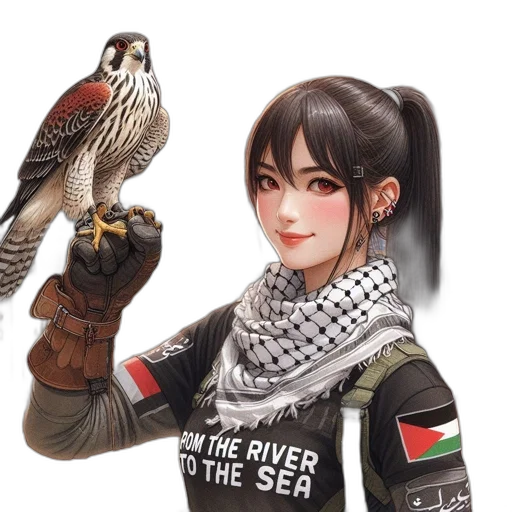 weapon, robot, animal, jacket, fantasy art, concept art, photorealistic, pixel art transparent PNG cut-out