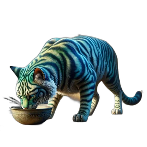 food, animal, concept art, photorealistic, fantasy art, 3d render, blue, inside transparent PNG cut-out