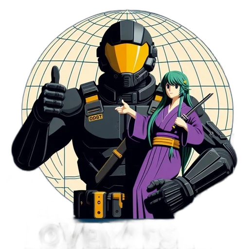 robot, jacket, pixel art, cyberpunk, concept art, comic book art, outer space, monochrome transparent PNG cut-out